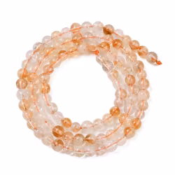 Citrin 4 mm, 1 sträng