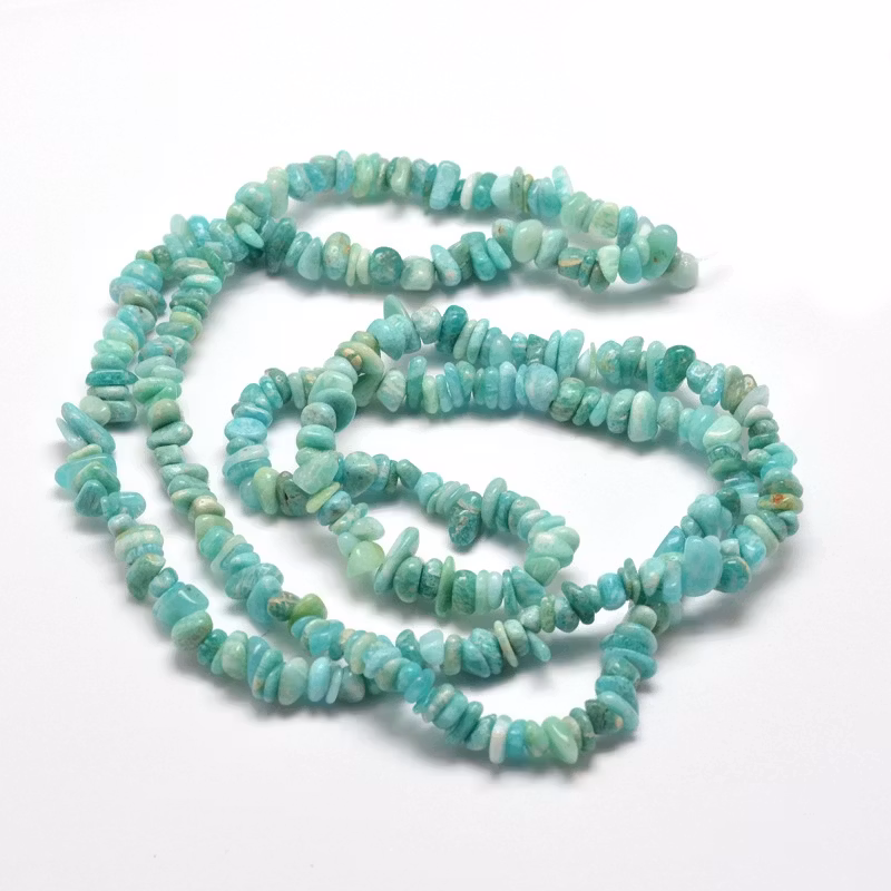 Amazonite chips, 1 sträng