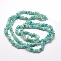 Amazonite chips, 1 sträng