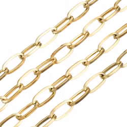 Silverfärgat rostfritt stål kedja 12 mm, 1 m