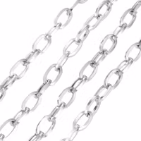 Guldfärgat rostfritt stål kedja 7 mm, 5 m