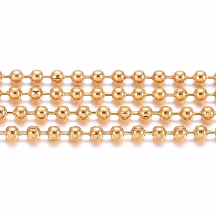 Rostfritt stål kulkedja 1.5 mm, 5 m