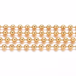 Rostfritt stål kulkedja 1.5 mm, 1 m