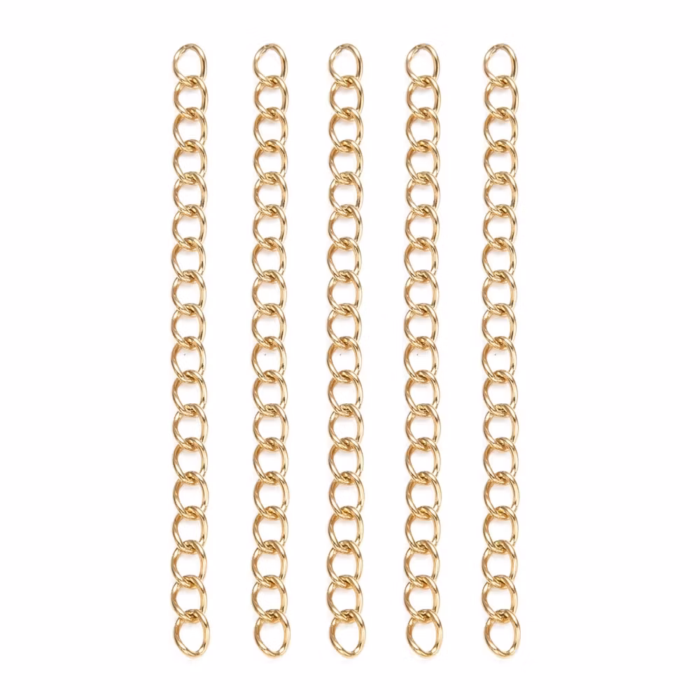 Rostfritt stål förlängsningkedja, ca 100 st