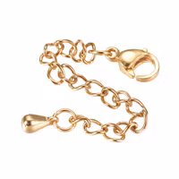 Rostfritt stål förlängsningkedja med droppe, 1 st