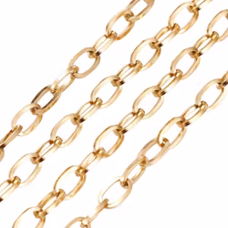 Silverfärgat rostfritt stål kedja 7 mm, ca 5 m