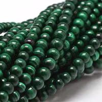 Malachite 3-4 mm, 1 strand