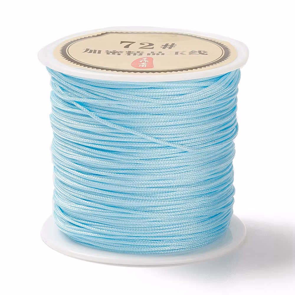 Nylontråd 0.8 mm turkos, 1 rulle