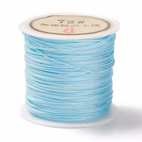 Nylontråd 0.8 mm turkos, 1 rulle