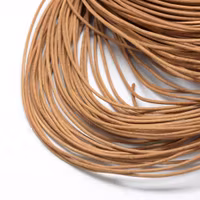 Leather cord approx. 1.5 mm natural, 1 m