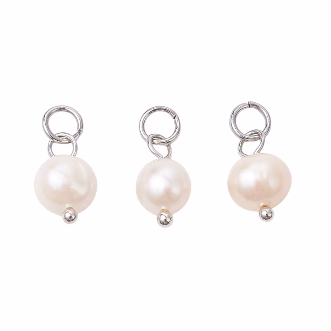 Rostfritt stål berlock sötvatten, 5 st