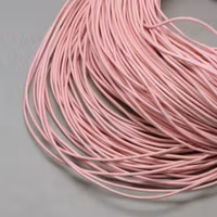 Leather cord approx. 1.5 mm white, 1 m