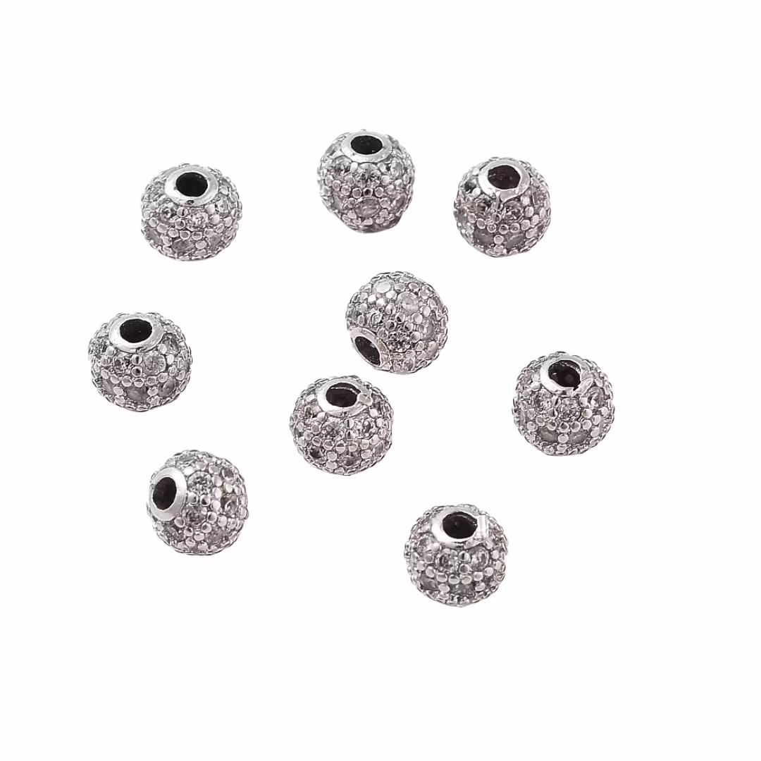 Antikfärgad strasspärla 4 mm, 1 st