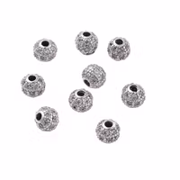 Antikfärgad strasspärla 4 mm, 1 st