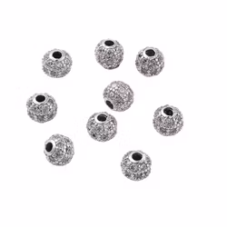 Antikfärgad strasspärla 4 mm, 1 st