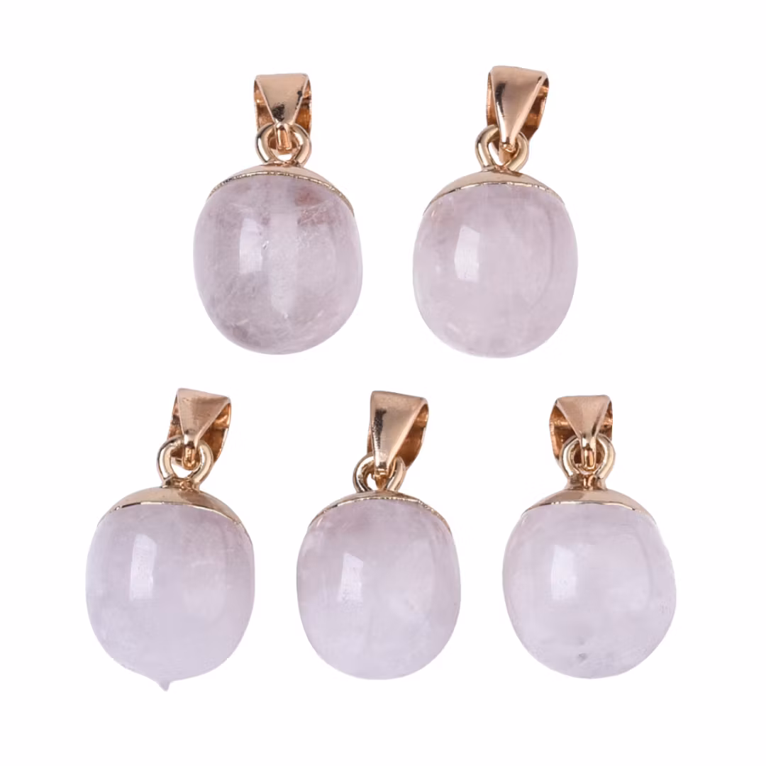 Guldfärgat hänge bergkristall, 1 st