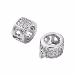 Gold-colored hanger cubic zirconia, 1 pc.