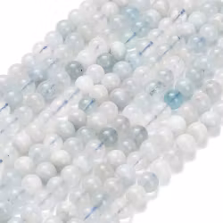 Light aquamarine 8 mm, 1 strand