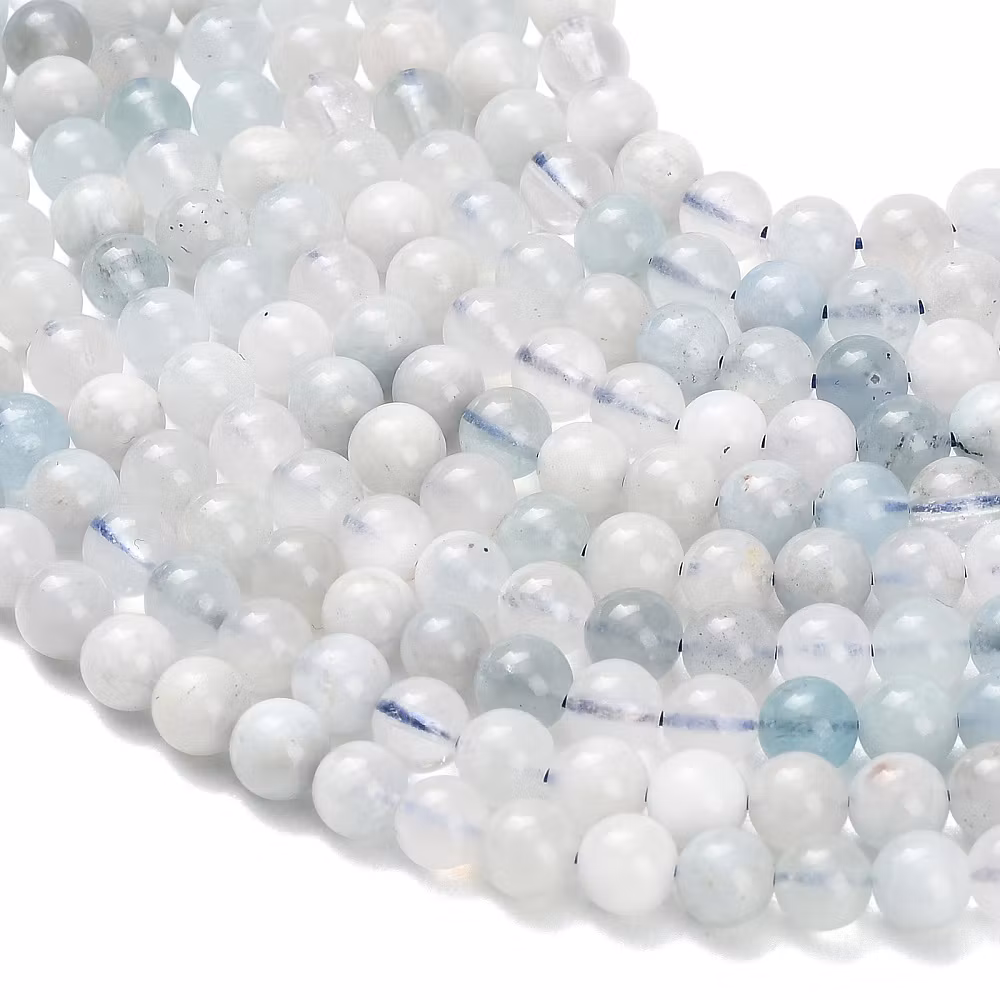 Light aquamarine 8 mm, 1 strand