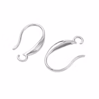 Rostfritt stål breda öronkrokar, 1 par