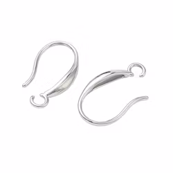 Rostfritt stål breda öronkrokar, 1 par