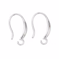 Rostfritt stål breda öronkrokar, 1 par