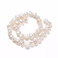 Freshwater pearls natural nuggets approx. 6-7 mm, 1 strand