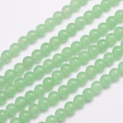 Jade 8 mm vårgrön, 1 sträng