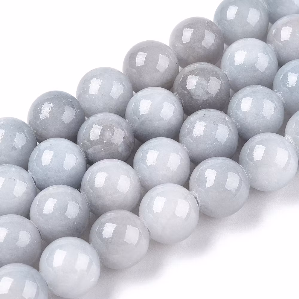 Grosspack: Jade 6 mm stålblå, 5 strängar