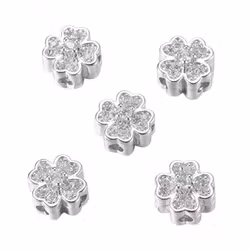 Rhinestone bead gold 8 mm, 1 pc.