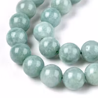 Jade 8 mm natural green, 1 strand