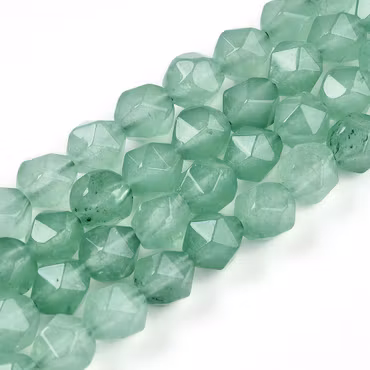 Jade 7x8 mm starcut gröna, 1 sträng