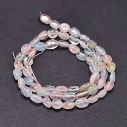 Morganite chips, 1 strand