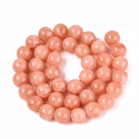 Grosspack: Jade 6 mm orange, 5 strängar