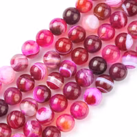 Faceted agate mix strip 8 mm, 1 strand