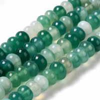 Faceted agate mix strip 8 mm, 1 strand