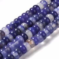 Faceted agate mix strip 8 mm, 1 strand