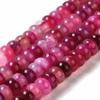 Faceted agate mix strip 8 mm, 1 strand
