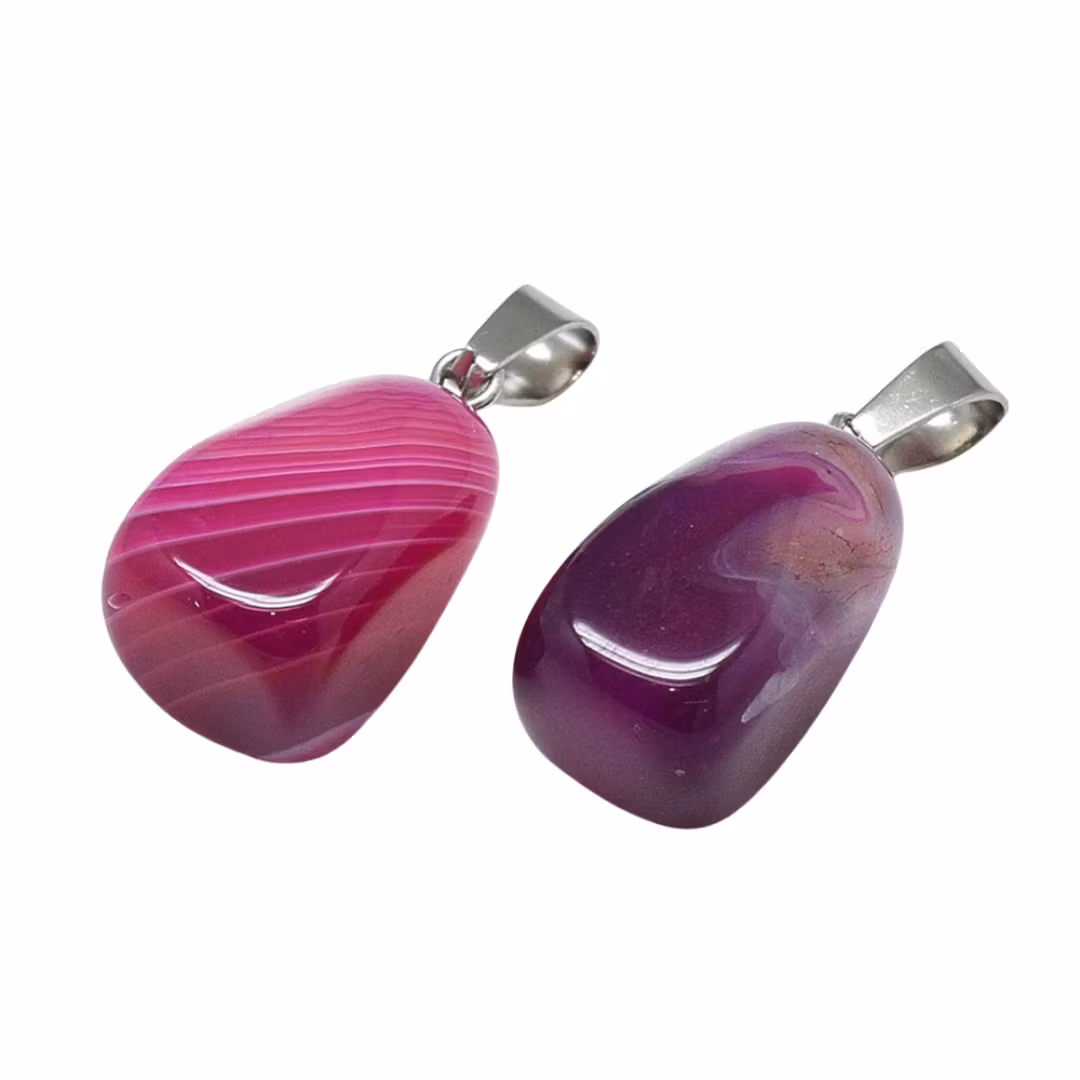 Faceted agate mix strip 8 mm, 1 strand