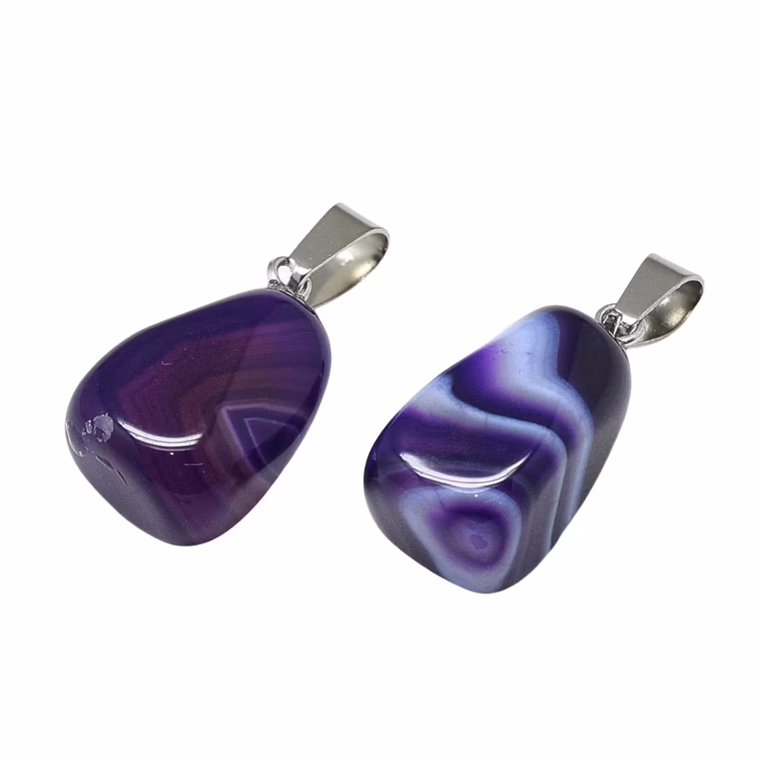 Faceted agate mix strip 8 mm, 1 strand