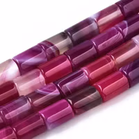Faceted agate mix strip 8 mm, 1 strand