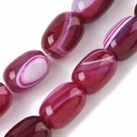 Faceted agate mix strip 8 mm, 1 strand