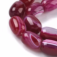 Faceted agate mix strip 8 mm, 1 strand