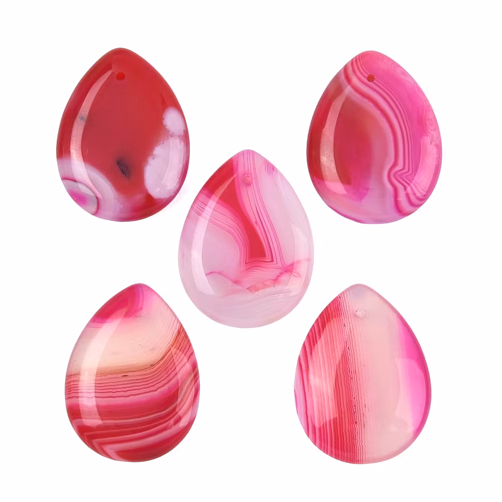 Faceted agate mix strip 8 mm, 1 strand