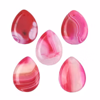 Faceted agate mix strip 8 mm, 1 strand