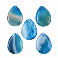 Faceted agate mix strip 8 mm, 1 strand