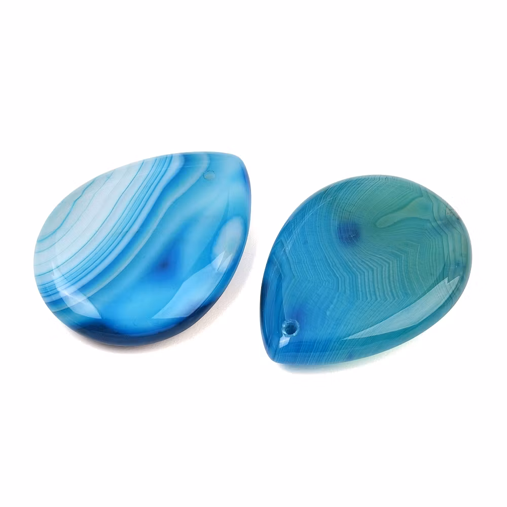 Faceted agate mix strip 8 mm, 1 strand