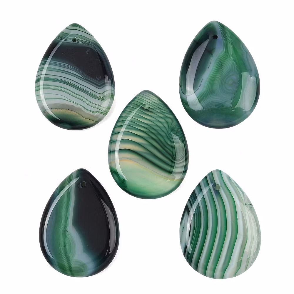 Faceted agate mix strip 8 mm, 1 strand