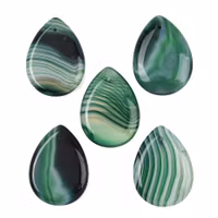 Faceted agate mix strip 8 mm, 1 strand