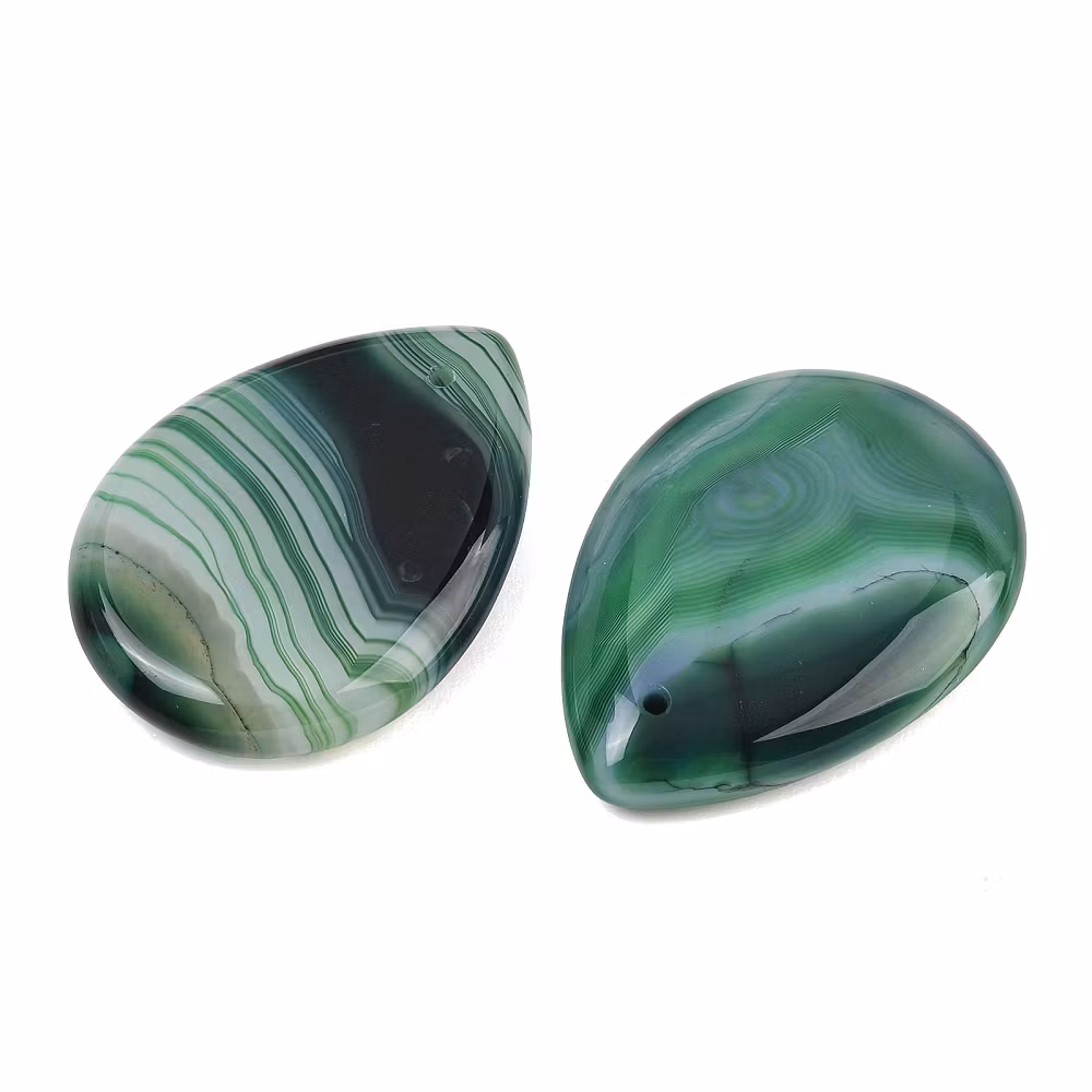 Faceted agate mix strip 8 mm, 1 strand